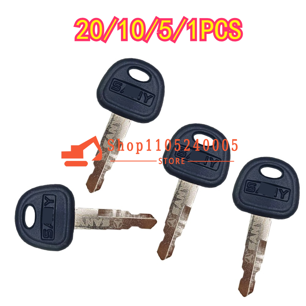 Heavy Equipment Bulldozer - 20/10/5/1PCS Kunci Kontak Baru untuk Excavator