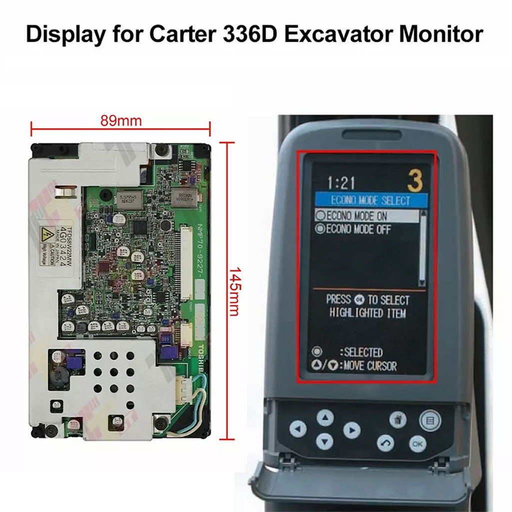Heavy Equipment Hitachi - Layar Monitor Untuk Carter E320 323