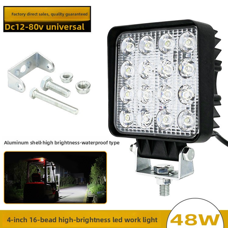 Heavy Equipment Forklift - Lampu Kerja LED 48W 16LED 4