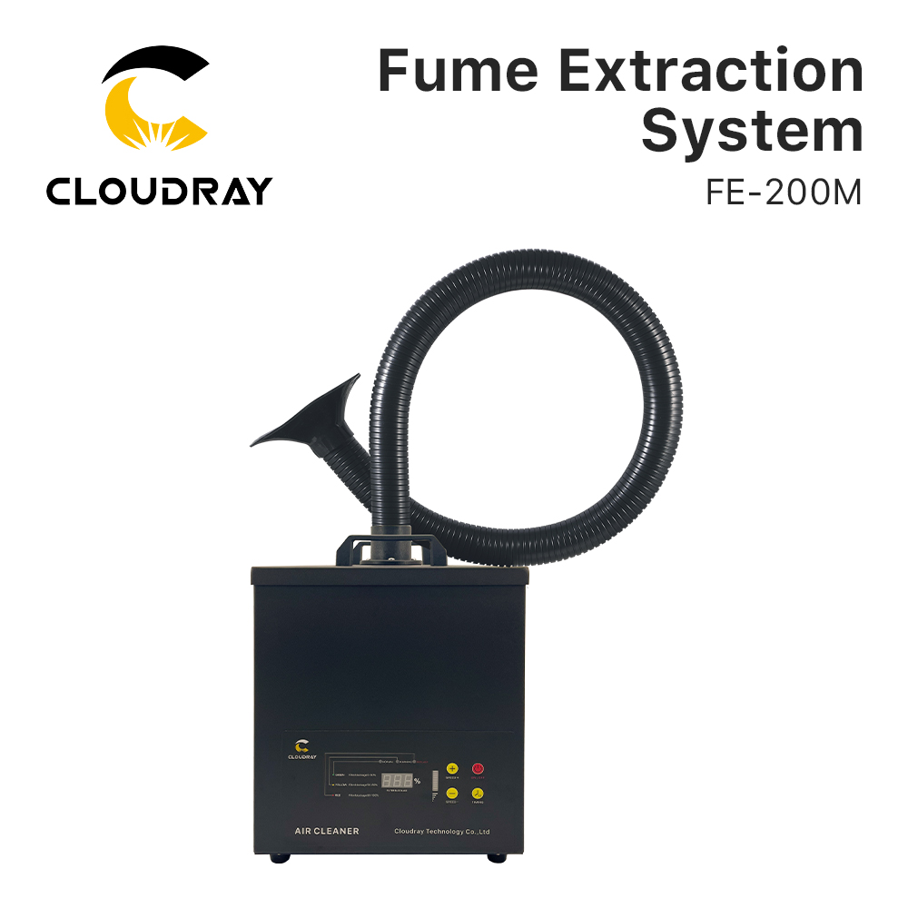 Laser Level Rotary - Sistem Ekstraksi Asap Cloudray FE-200M Untuk