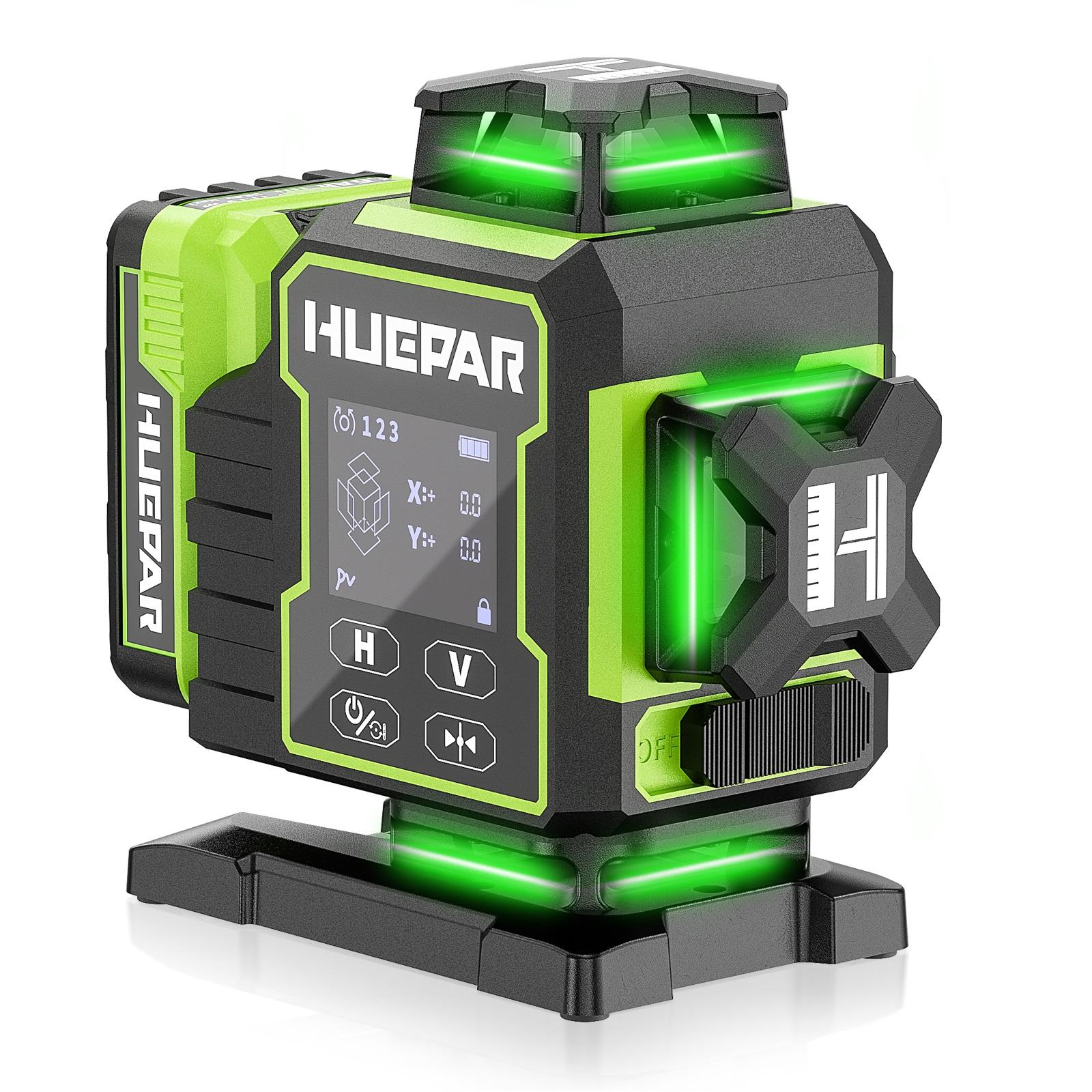 2026 Huepar W04CG Laser Hijau  - Laser Level Rotary ulasan dan harga