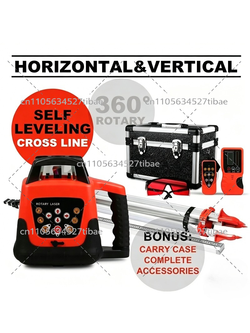 Laser Level Merah Jangkauan 50 - Laser Level Rotary ulasan dan harga