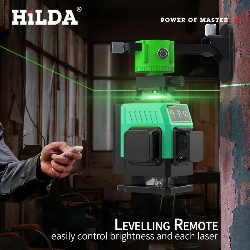 HILDA 12/16 Garis Laser Hijau  - Laser Level Rotary ulasan dan harga