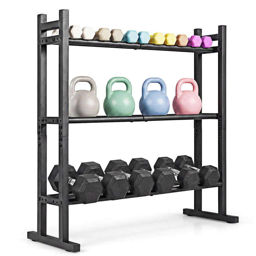 Rak Dumbbell 3 Tingkat Heavy D - Heavy Equipment Garage ulasan dan harga