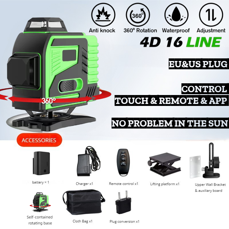 Tripod/Nivel A Laser 16 Garis  - Laser Level Rotary ulasan dan harga
