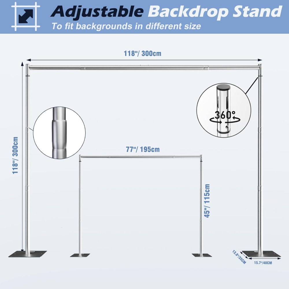Kit Stand Backdrop Heavy Duty  - Heavy Equipment Video ulasan dan harga